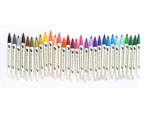 Comprar Rotulador Pentel brush pen twin doble punta flexible expositor de 90 unidades SESW30C-7,5E , surtidos
