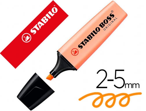 Rotulador Stabilo boss fluorescente 70 pastel naranja palido 70 125, imagen mini