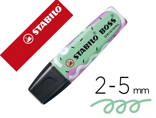 Comprar Rotulador Stabilo boss fluorescente original pastel by ju schnee pizca de menta 70 116-101 , verde menta