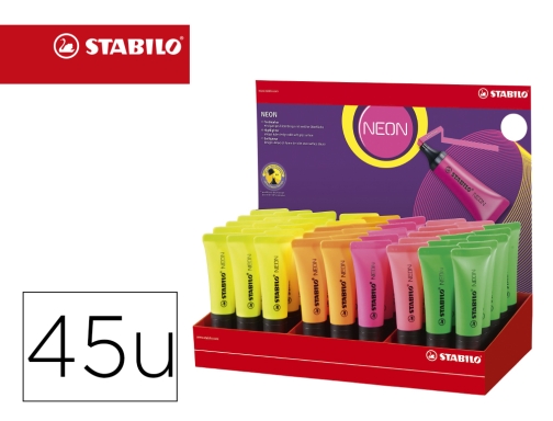 Stabilo Neon 72 Marcador Fluorescente - Trazo entre 2 y 5mm - Tinta con  Base de Agua - Cuerpo en Forma de Tubo - Color Rotuladores, marcadores y  subrayadores Escritura y corrección Papelería / Oficina 