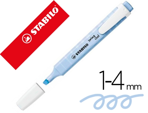 Comprar Rotulador Stabilo fluorescente fino swing cool pastel azul nublado 275 1118