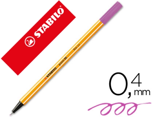 Comprar Rotulador Stabilo punta de fib ra point 88 lila claro punta fina 88 59