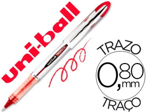 Rotulador Uni-ball roller ub-200 vision rojo 0,8 mm -unidad Uniball 707554000, imagen mini