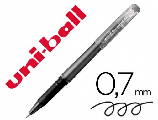 Rotulador Uni-ball roller uf-222 tinta gel borrable 0,7 mm negro Uniball 233759000, imagen mini