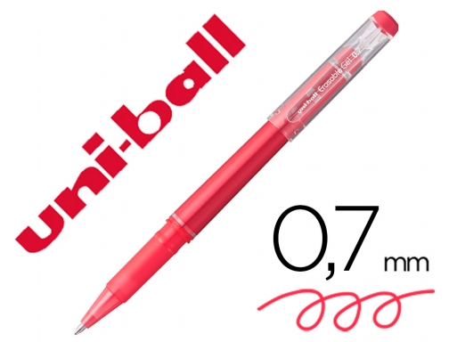 Rotulador Uni-ball roller uf-222 tinta gel borrable 0,7 mm rojo Uniball 233775000, imagen mini