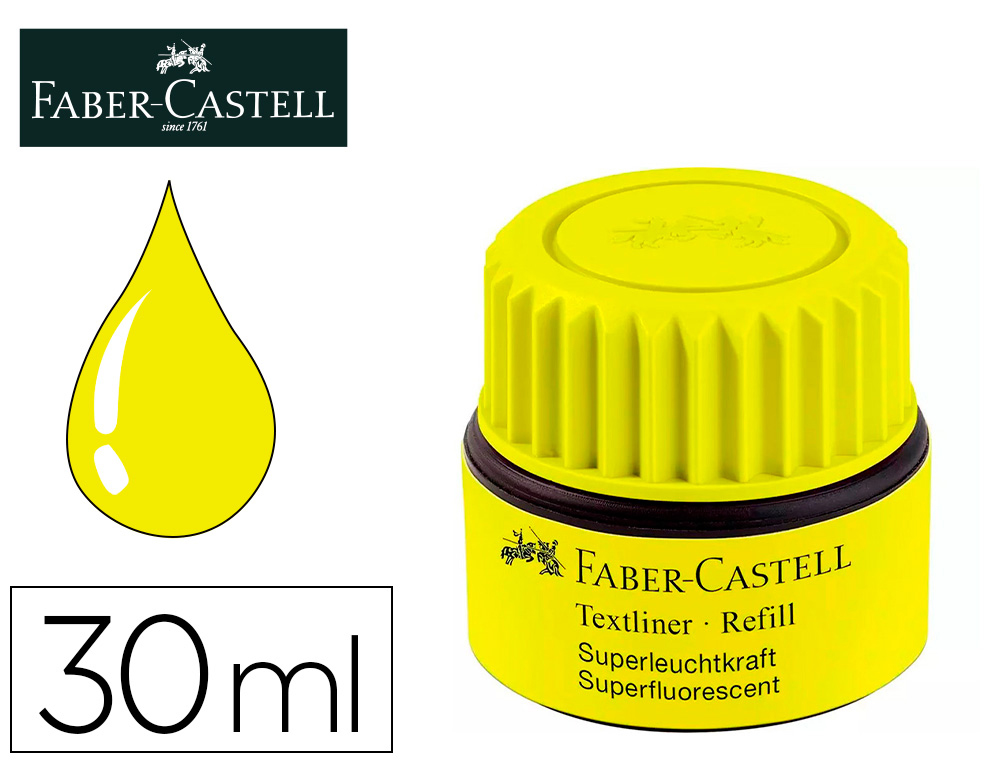 Tinta rotulador faber-castell textliner fluorescente