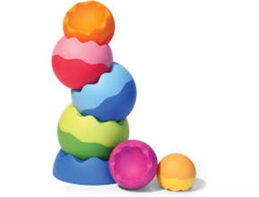 Juego esferas apilables fat brain tobbles neo 7 colores y tamaños surtidos Fiesta crafts XFB-FA070-1, imagen mini