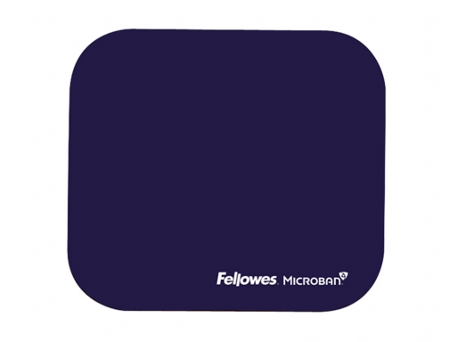Alfombrilla para raton Fellowes con proteccion microban color azul 226x192x3 mm 5933805, imagen mini