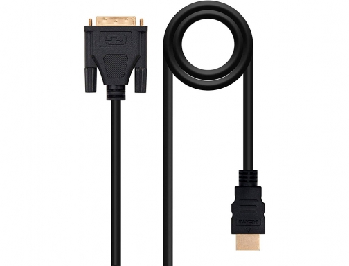 Cable dvi Nanocable a hdmi dvi18+1 m-hdmi a m color negro longitud 10.15.0502, imagen mini