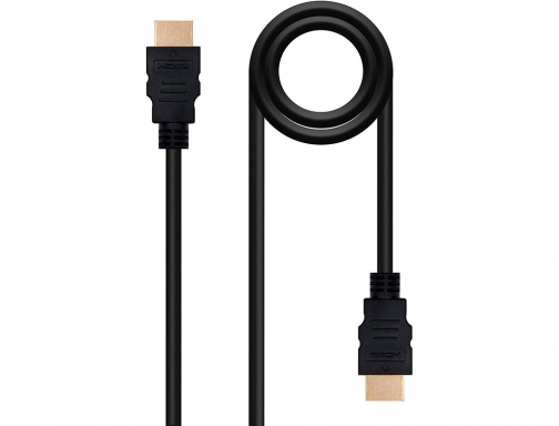 Cable hdmi Nanocable v1.3 a m-a m color negro longitud 1,8 m 10.15.0302, imagen mini