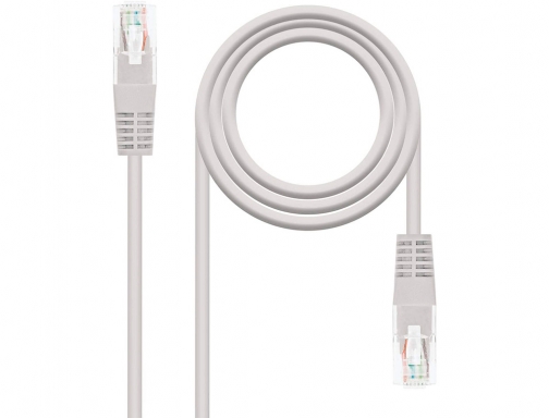 Comprar Cable red Nanocable latiguillo rj45 categoria 5e utp awg24 color gris longitud 10.20.0101