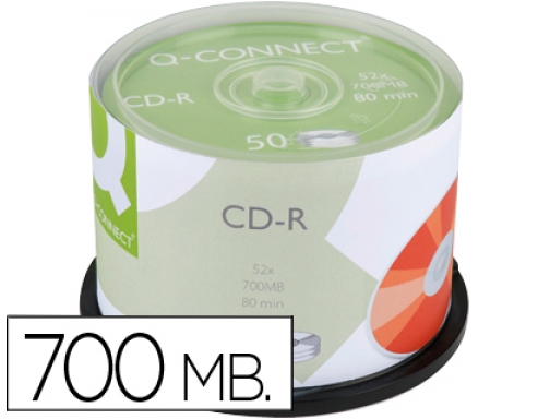 Cd-r Q-connect capacidad 700mb duracion 80min