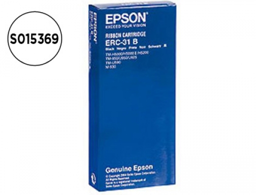 Cinta impresora Epson ERC-31b negra m-930 tm-930 930ii 950 u950 u925 h5000 C43S015369, imagen mini