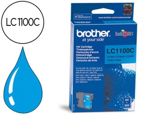 Ink-jet Brother lc-1100c cyan 325 pag LC1100C, imagen mini