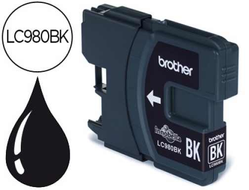 Ink-jet Brother lc-980bk DCP-145 DCP-165 MFC-250 MFC- 290 negro LC980BK, imagen mini