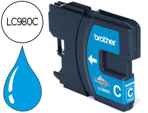 Ink-jet Brother lc-980c DCP-145 DCP-165 MFC-250 MFC- 290 cian LC980C, imagen mini
