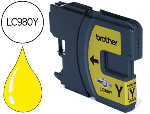 Ink-jet Brother lc-980y DCP-145 DCP-165 MFC-250 MFC- 290 amarillo LC980Y, imagen mini