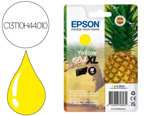 OINKWERE 604XL Cartuchos Compatibles para Epson 604 Tinta para Expression  Home XP-2200 XP-2205 XP-3200 XP-3205 XP-4200 XP-4205 Workforce WF-2910  WF-2930 WF-2935 WF-2950 (Paquete de 5) : : Informática