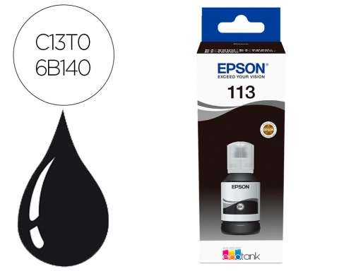 Ink-jet Epson ecotank 113 series negro C13T06B140, imagen mini