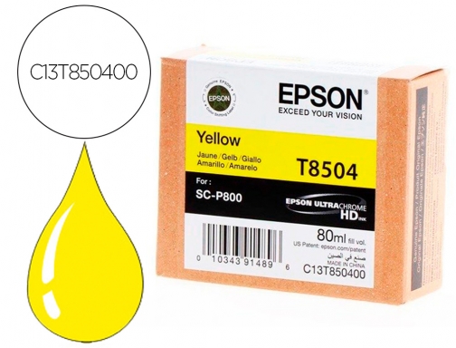 Ink-jet Epson surecolor sc-p800 amarillo C13T850400, imagen mini