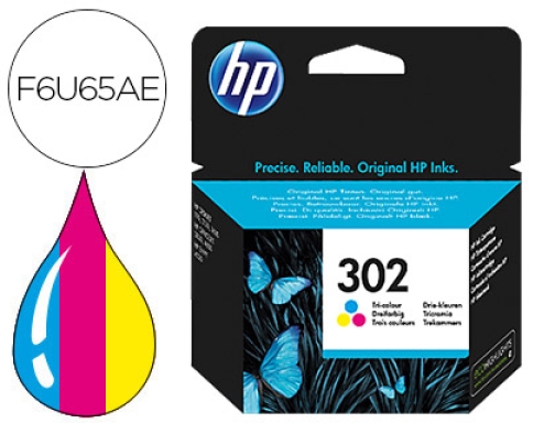 Comprar Inkjet HP 302 Deskjet 1110 2130 3630 Officejet 3830 4650 Envy 4520 F6U65AE