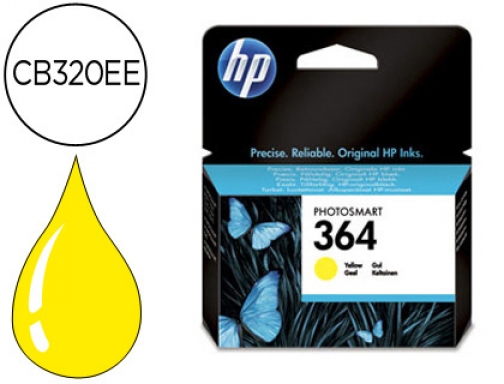 Ink-jet HP 364 amarillo Photosmart premium - c309a series c5300 c6300 b8500 CB320EE, imagen mini