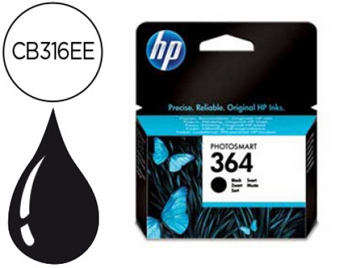 Comprar Ink-jet HP 364 negro Photosmart premium - c309a series c5300 c6300 b8500 CB316EE