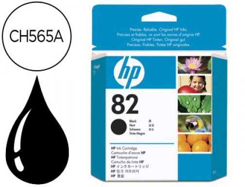 Ink-jet HP Designjet 500 800 printer series n.82 negro CH565A, imagen mini