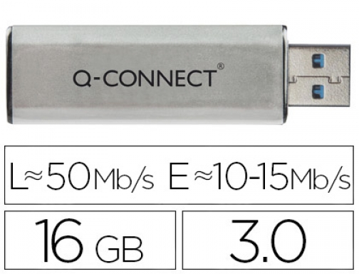Comprar Memoria usb Q-connect flash 16 gb 3.0 KF16369