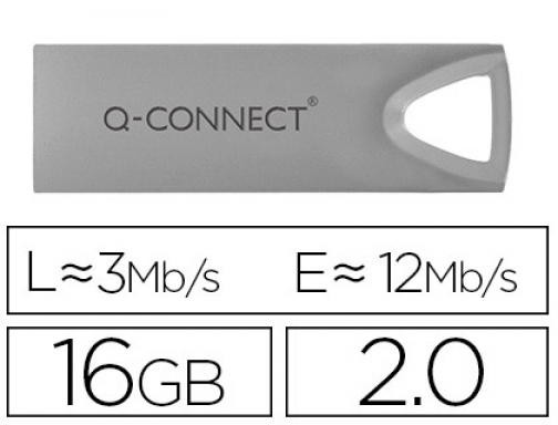 Comprar Memoria usb Q-connect flash premium 16 gb 2.0 KF11479