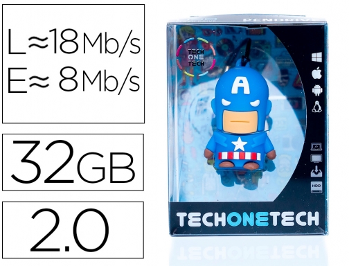 Memoria usb Tech on tech super a 32 gb TEC5094-32, imagen mini