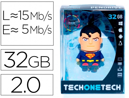 Memoria usb Tech on tech super s 32 gb TEC5099-32, imagen mini