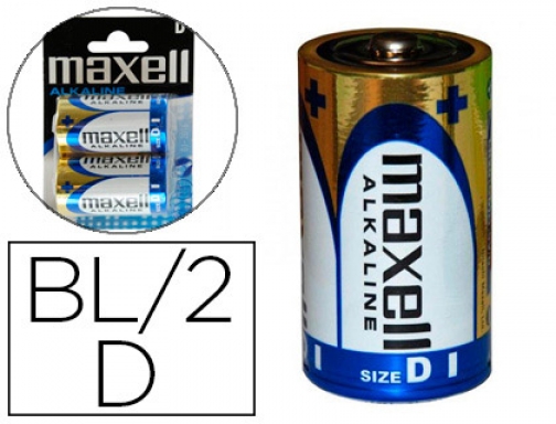 Pila Maxell alcalina 1.5v tipo d