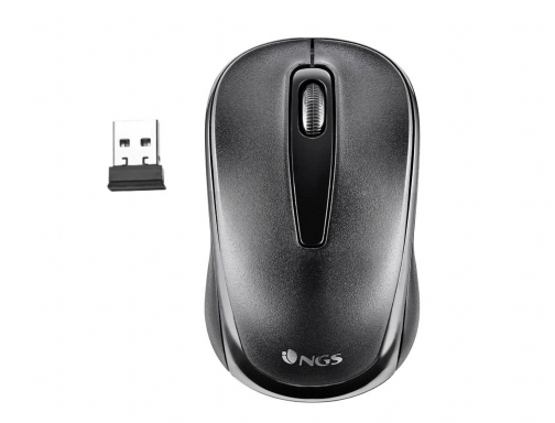 Comprar Raton Ngs easy gamma optico 1200 dpi inalambrico receptor usb 2,4 ghz EASYGAMMA , negro