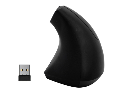 Comprar Raton Qconnect optico inalambrico ergonomico vertical dpi 800 1200 1600 pilas AAa KF10714