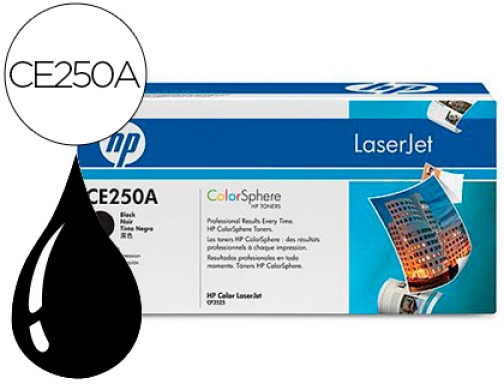 Comprar Toner HP Laserjet color cp3525 negro 5.000 pag CE250A