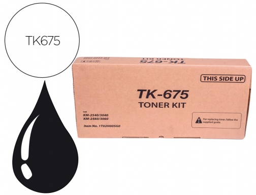 Toner Kyocera -mita km-2560 negro tk-675 1T02H00EU0, imagen mini