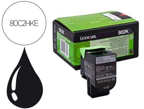 Comprar Toner laser Lexmark 80C2HKE negro 4000 paginas