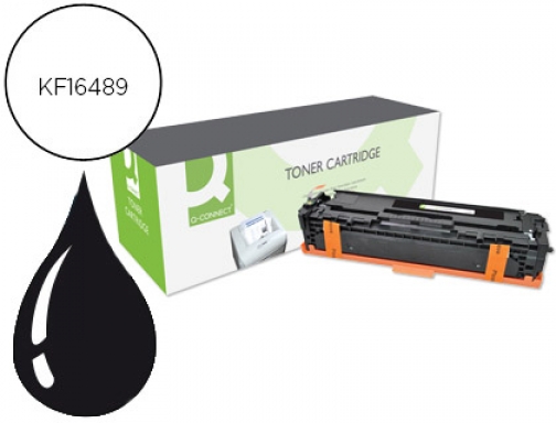 Toner Q-connect compatible HP cf210x color Laserjet m251n 251nw 276n 276nw negro KF16489, imagen mini
