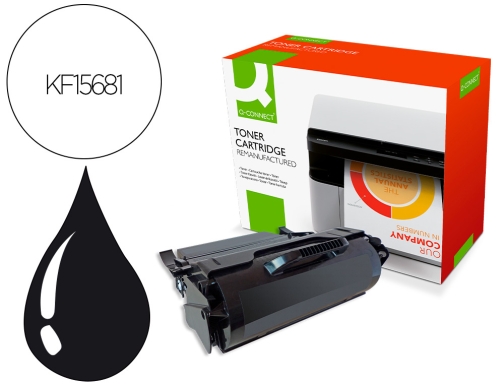 Comprar Toner Qconnect compatible Lexmark t650 negro 25.000 pag KF15681