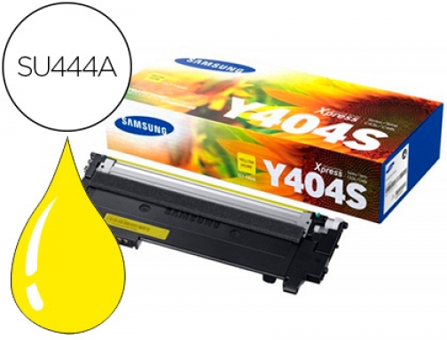 Toner Samsung clt 404 para sl-c430 c480 amarillo 1000 paginas SU444A, imagen mini