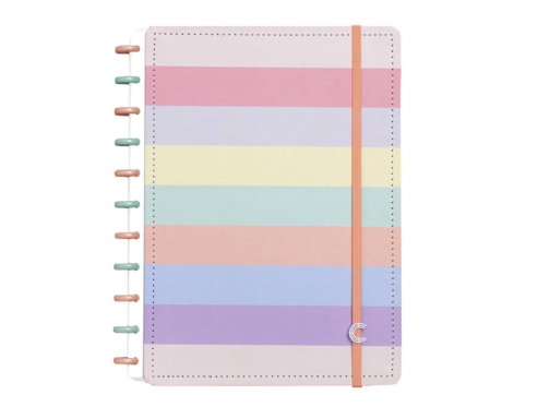 Cuaderno inteligente grande tonos pastel arcoiris 280x215 mm CIGD4060, imagen mini
