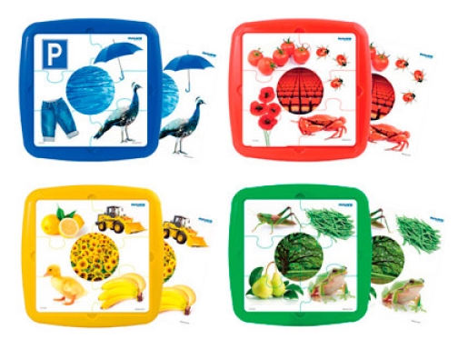 Comprar Puzle Miniland los colores set de 4 unidades 12 piezas 35250 PUZLE