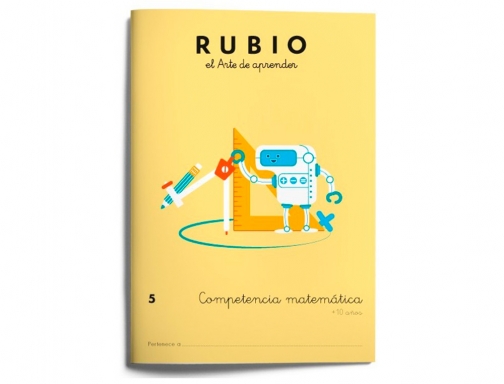 Cuaderno Rubio competencia matematica 5