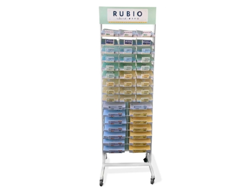 Comprar Expositor Rubio suelo de metal pequeño cuadernos 400 unidades surtidas EXPRECTPEQ_EXP+CARGA