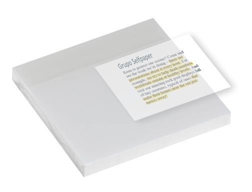 Comprar Notas adhesivas de plástico translucido, transparente, 76x76, 50 hjs