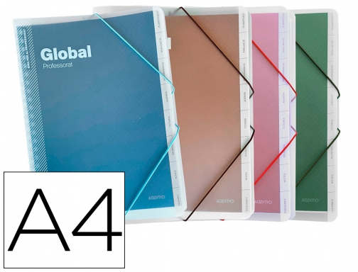 Carpeta global Additio A4 con evalucion