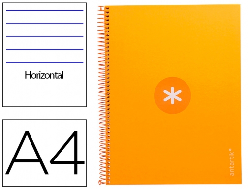 Cuaderno espiral liderpapel A4 micro Antartik tapa forradA80h 90 gr horizontal 1 KB31, imagen mini