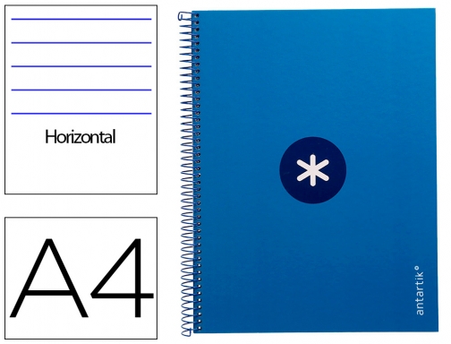 Cuaderno espiral liderpapel A4 micro Antartik tapa forradA80h 90 gr horizontal 1 KB37, imagen mini