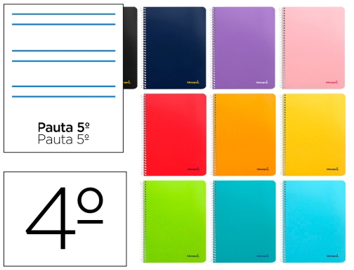 Comprar Cuaderno espiral Liderpapel cuarto smart tapa blanda 80h 60gr rayado montessori 5mm 08398